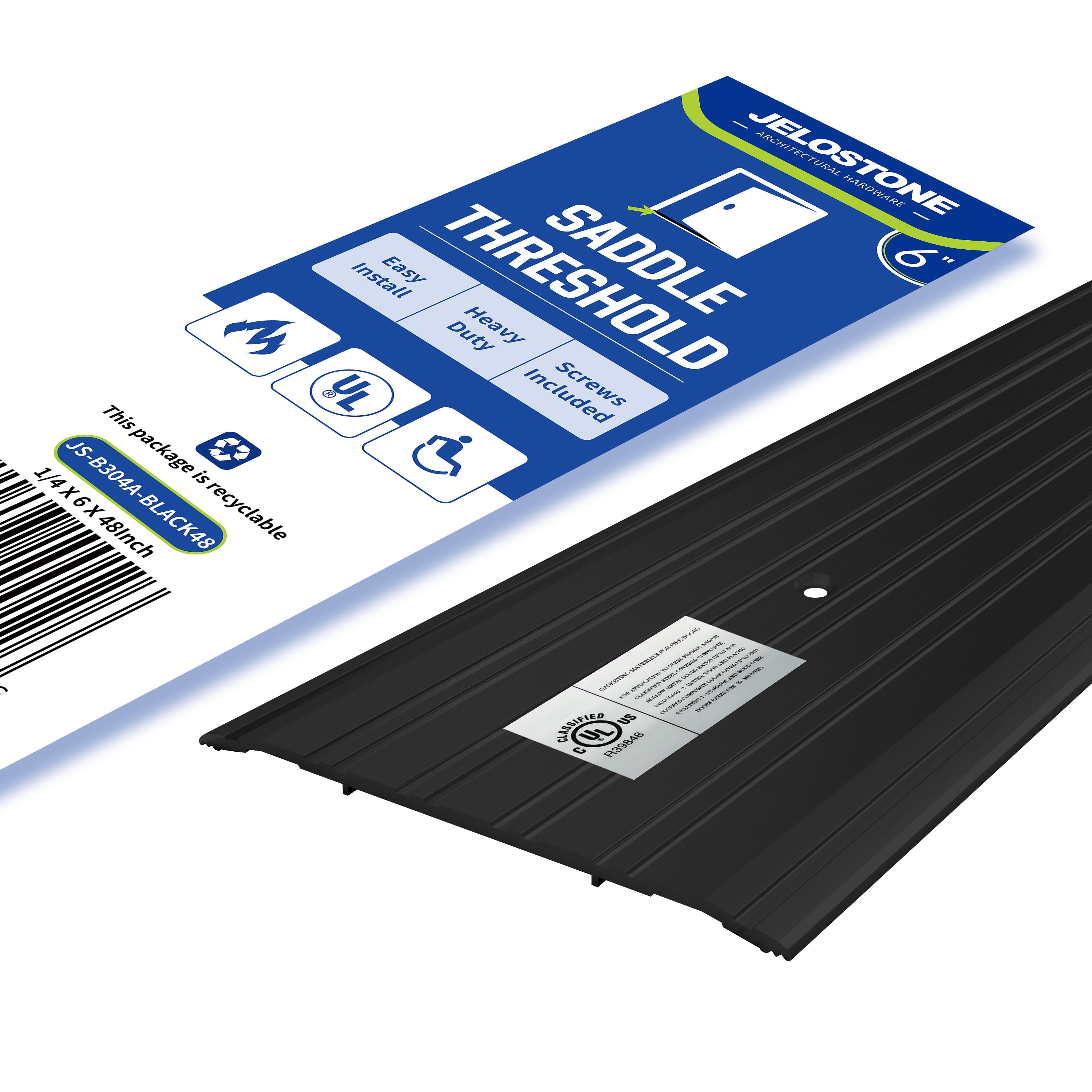 JELOSTONE - Commercial Aluminum Door Threshold- Door Saddle- ADA