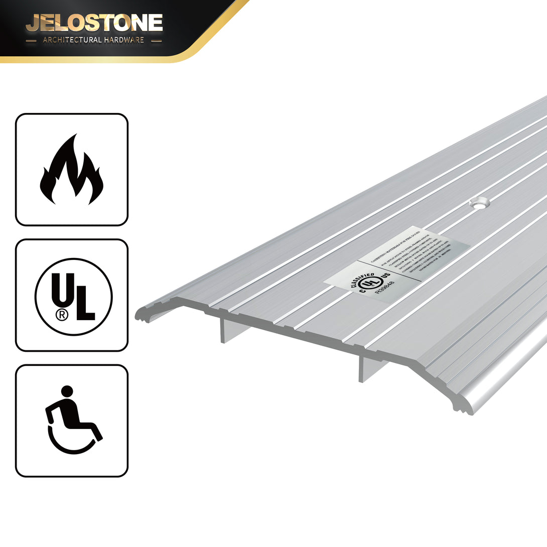 JELOSTONE Heavy-Duty Aluminum Door Threshold - ADA Accessible, Barrier ...